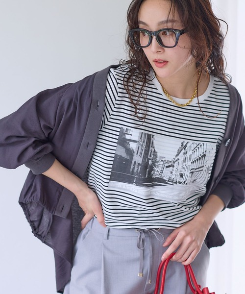 Elura（エルーラ）の「フォトプリントT/641261（Tシャツ/カットソー・レディース・ブラック系その他/ホワイト・FREE）」の20枚目の写真