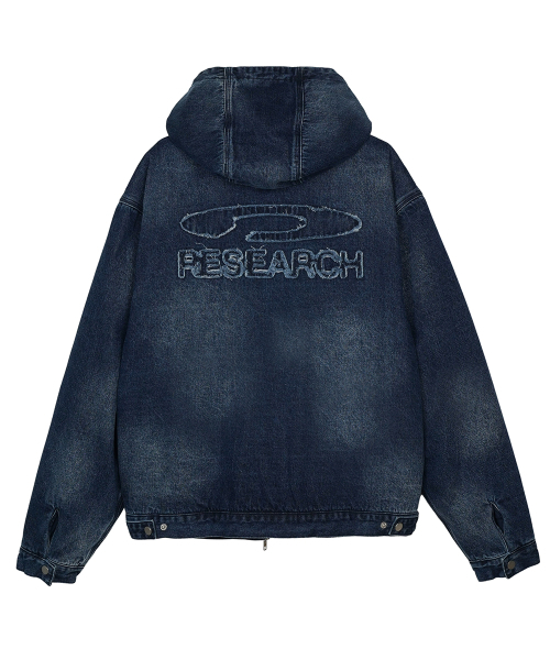 FDR(エフディーアール)の「Heavy Denim Work Hood Quilting Jacket Blue(パーカー・メンズ・その他・SMALL/MEDIUM/LARGE)」の3枚目の写真