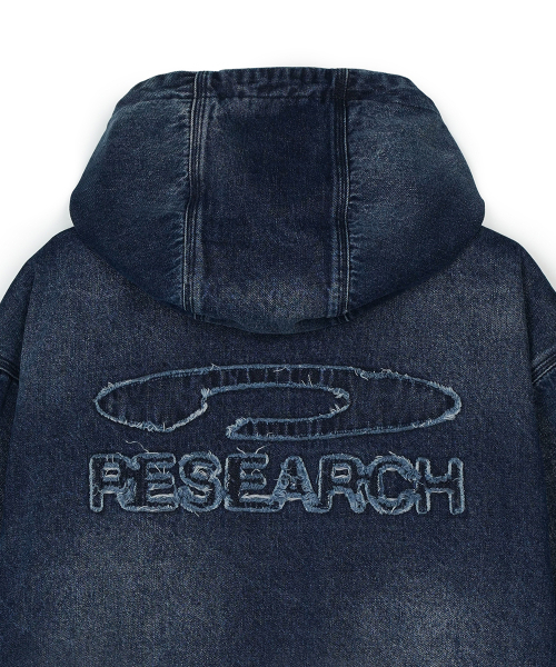 FDR(エフディーアール)の「Heavy Denim Work Hood Quilting Jacket Blue(パーカー・メンズ・その他・SMALL/MEDIUM/LARGE)」の5枚目の写真