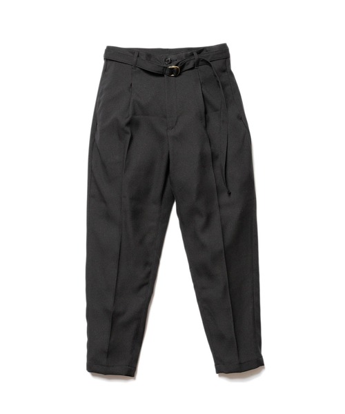 MR.OLIVE（ミスターオリーブ）の「【MR.OLIVE】RETORO POLYESTER TWILL /BELTED WIDE TAPERED PANTS（スラックス・メンズ・ダークグレー/ブラック・M/S）」の4枚目の写真
