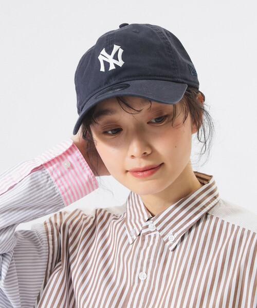 NEW ERA（ニューエラ）の「【別注】NEW ERA / MLB 920（キャップ・レディース・イエロー/ネイビー/パープル・ONE SIZE）」の2枚目の写真
