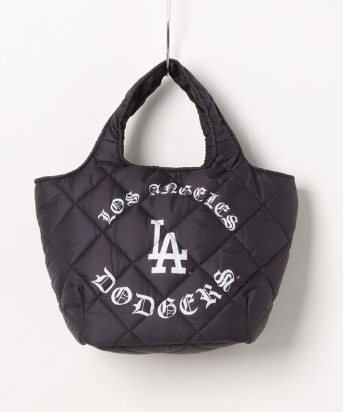 MLB(メジャーリーグベースボール)の「MLB 中綿ミニキルティングトート1【ヤンキース/ドジャース】(トートバッグ・レディース・ブラック/ブラック系その他・FREE)」の2枚目の写真