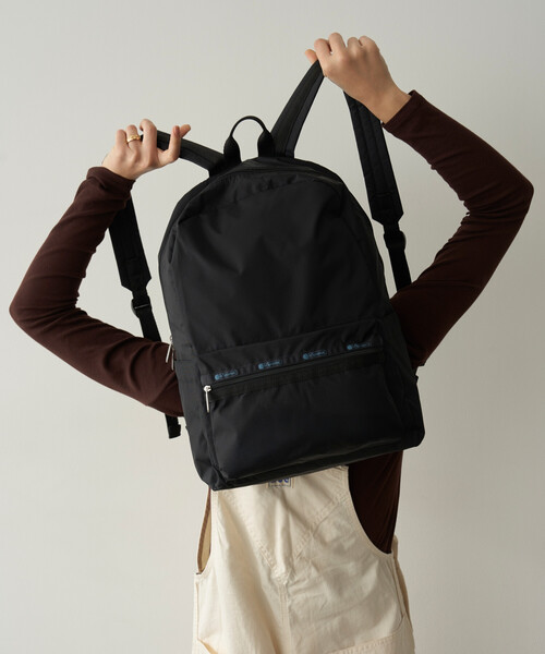 FREAK'S STORE（フリークスストア）の「LeSportsac × FREAK'S STORE/レスポートサック 別注 CLASSIC EVERYDAY BACKPACK/クラシック エブリデイ バックパック/A４サイズ/ノートPC収納可能（バックパック/リュック・レディース・ブラウン/ブラック・ONE SIZE）」の10枚目の写真