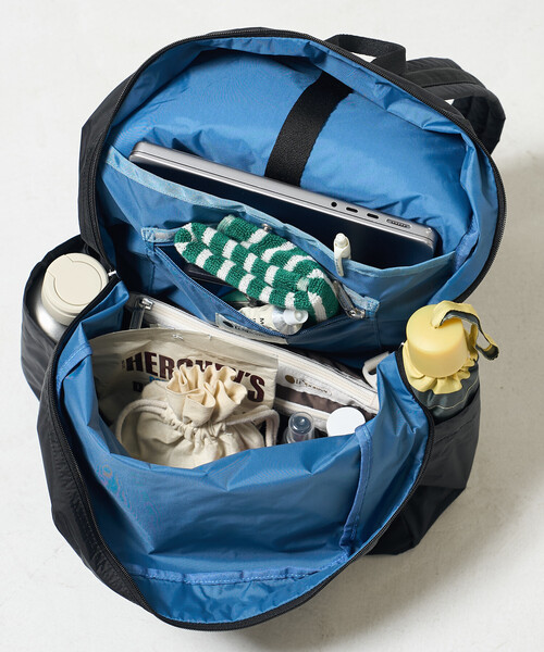 FREAK'S STORE（フリークスストア）の「LeSportsac × FREAK'S STORE/レスポートサック 別注 CLASSIC EVERYDAY BACKPACK/クラシック エブリデイ バックパック/A４サイズ/ノートPC収納可能（バックパック/リュック・レディース・ブラウン/ブラック・ONE SIZE）」の22枚目の写真