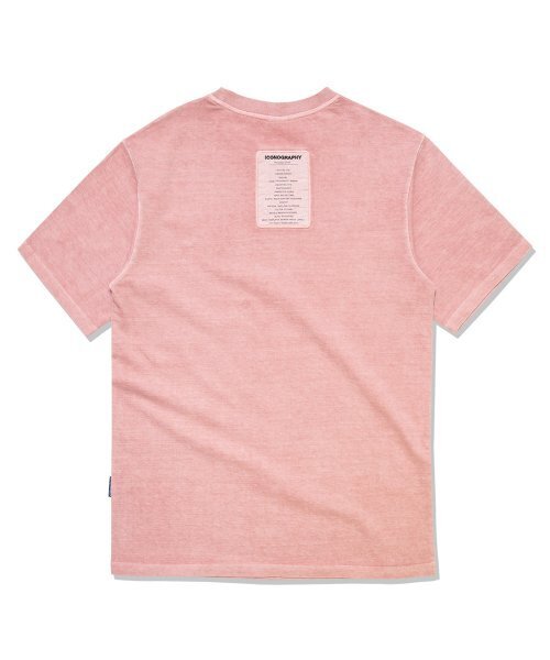 ICONOGRAPHY(アイコノグラフィー)の「PIGMENT LABEL TAGLINE INDIPK(Tシャツ/カットソー・レディース・ライトピンク・MEDIUM/LARGE)」の1枚目の写真