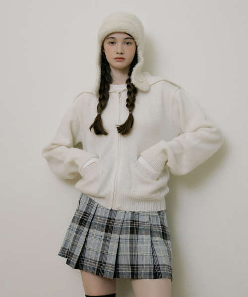REORG(リオルグ)の「EOT CHECKERED PLEATS MINI SKIRT GRAY(スカート・レディース・その他・SMALL/MEDIUM/LARGE)」の4枚目の写真