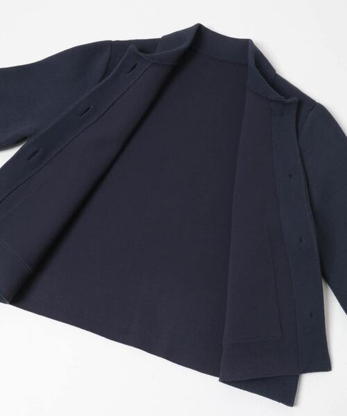 SENSE OF PLACE by URBAN RESEARCH（センスオブプレイスバイアーバンリサーチ）の「『洗濯可』ビックボタンニットジャケット（ニット/セーター・レディース・ネイビー/アイボリー/チャコールグレー・ONE）」の10枚目の写真