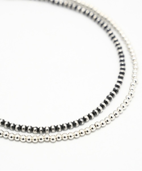ERICKA NICOLAS BEGAY（エリッカ ニコラス ビゲイ）の「【ERICKA NICOLAS BEGAY】 NAVAJO PEARL NECKLACE / 4-45（ネックレス・メンズ・シルバー系2・45）」の4枚目の写真