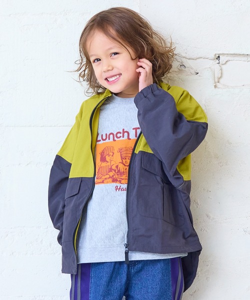 MARKEY'S(マーキーズ)の「ナガソデリブロンティー(Tシャツ/カットソー・キッズ・オフホワイト/ブルー/テラコッタ/杢グレー・100/95/90/80/110/150/140/130/120)」の18枚目の写真