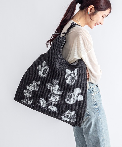 ANITA BILARDI(アニタビラルディ)の「【Anita Bilardi】トートバッグ かごバッグ ラフィア ワンハンドルバッグ(かごバッグ・レディース・ナチュラル/ベージュ/ホワイト/ブラック・FREE)」の2枚目の写真