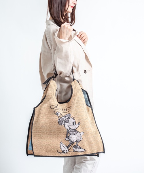 ANITA BILARDI(アニタビラルディ)の「【Anita Bilardi】トートバッグ かごバッグ ラフィア ワンハンドルバッグ(かごバッグ・レディース・ナチュラル/ベージュ/ホワイト/ブラック・FREE)」の9枚目の写真