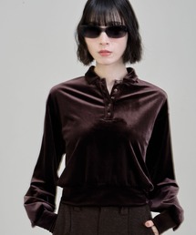 【Nora Lily】「elle」Velvet Polo
