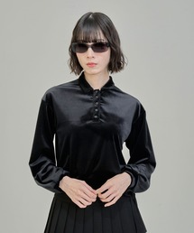 【Nora Lily】「elle」Velvet Polo