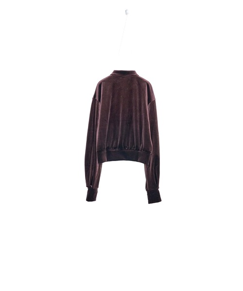 Nora Lily elle(ノラリリーエル)の「【Nora Lily】「elle」Velvet Polo(Tシャツ/カットソー・レディース・ダークブラウン/ブルー/ブラック・FREE)」の21枚目の写真