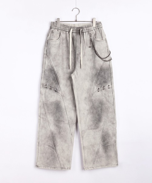 WESTSEA(ウエストシー)の「ウォレットチェーン付き デニムパンツ ウォッシュ加工(デニムパンツ・メンズ・グレー/ブルー/ブラック・M/L/XL)」の5枚目の写真