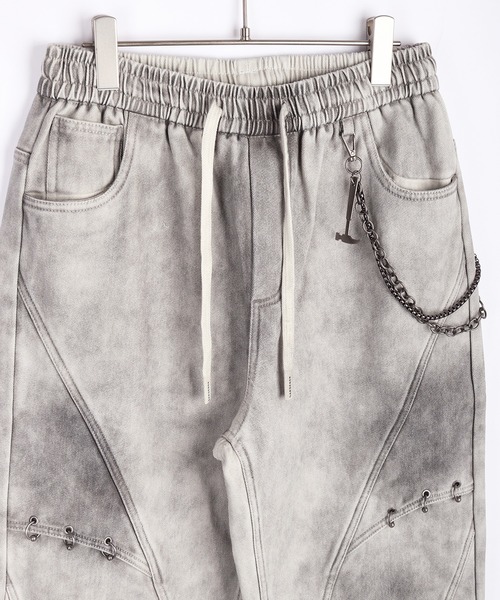 WESTSEA(ウエストシー)の「ウォレットチェーン付き デニムパンツ ウォッシュ加工(デニムパンツ・メンズ・グレー/ブルー/ブラック・M/L/XL)」の9枚目の写真