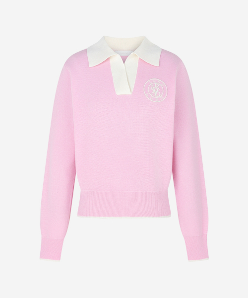 LORDLOAR(ロードロアル)の「シグニチャー配色カラー長袖ニットPINK(ニット/セーター・レディース・その他・LARGE/MEDIUM/SMALL)」の4枚目の写真