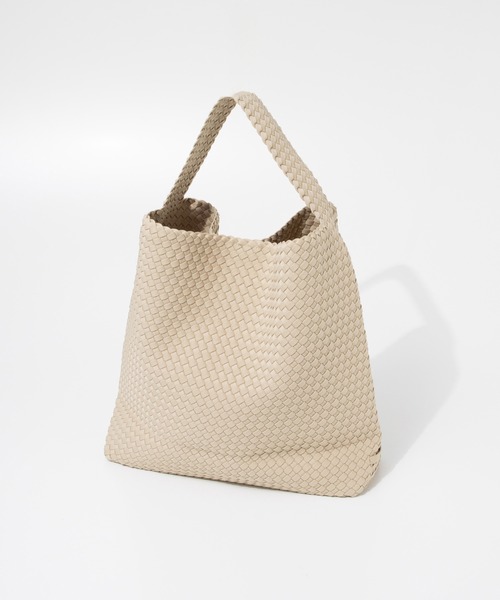 NAGHEDI(ナゲディ)の「NAGHEDI Nomad Large Hobo ナケディ メッシュ ノマド ラージ ホーボー トートバッグ(トートバッグ・レディース・ベージュ/ブラック/クリーム・FREE)」の17枚目の写真