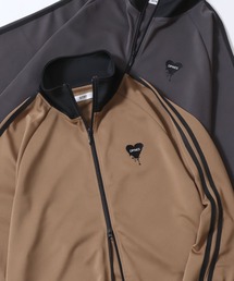 SITRY（シトリー）の「SITRY Heart Embroidery Track Jacket/別注 オーバーサイズ ダブルジップ ハートロゴ ワンポイントラメ刺繍 トラックジャケット ジャージ メンズ レディース（ジャージ）」