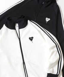 SITRY（シトリー）の「2026AW新色追加 SITRY Heart Embroidery Track Jacket/別注 オーバーサイズ ダブルジップ ハートロゴ ワンポイントラメ刺繍 トラックジャケット ジャージ メンズ レディース（ジャージ）」