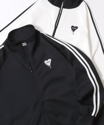 SITRY（シトリー）の「2026AW新色追加 SITRY Heart Embroidery Track Jacket/別注 オーバーサイズ ダブルジップ ハートロゴ ワンポイントラメ刺繍 トラックジャケット ジャージ メンズ レディース（ジャージ）」