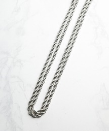 ANARKH（アナンケ）の「【Wc】【it】【ANARKH（アナンケ）】シルバーカラー ツイストチェーンネックレス（ネックレス）」