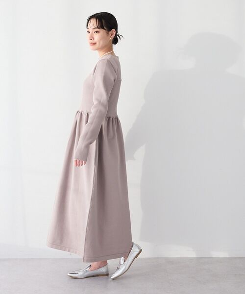 CRAFT STANDARD BOUTIQUE（クラフトスタンダードブティック）の「＜セレモニー／ハレの日＞スポンディッシュニットワンピース◆（ワンピース・レディース・ライトグレー/チャコールグレー・FREE）」の5枚目の写真