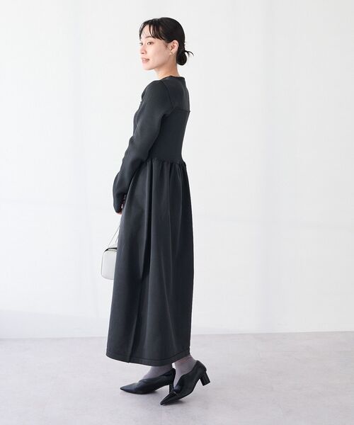 CRAFT STANDARD BOUTIQUE（クラフトスタンダードブティック）の「＜セレモニー／ハレの日＞スポンディッシュニットワンピース◆（ワンピース・レディース・ライトグレー/チャコールグレー・FREE）」の14枚目の写真