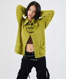 FTW(�G�t�e�B�_�u�����[)��SHAGGY CHINA KNIT CARDIGAN(�J�[�f�B�K��/�{����)