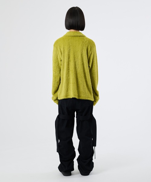 FTW(エフティダブリュー)の「SHAGGY CHINA KNIT CARDIGAN(カーディガン/ボレロ・レディース・パープル/ライトグリーン・SMALL/MEDIUM)」の8枚目の写真