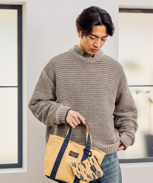 BAYFLOW（ベイフロー）の「BLOOM WAVEニットプルオーバー（ニット/セーター・メンズ・ブラック/グリーン/ベージュ・MEDIUM/LARGE）」の2枚目の写真