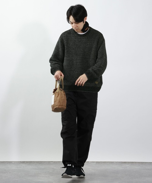 BAYFLOW（ベイフロー）の「BLOOM WAVEニットプルオーバー（ニット/セーター・メンズ・ブラック/グリーン/ベージュ・MEDIUM/LARGE）」の4枚目の写真