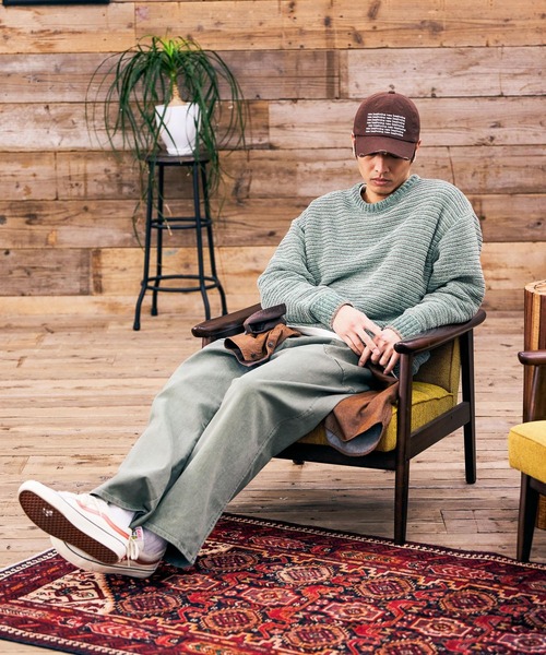 BAYFLOW（ベイフロー）の「BLOOM WAVEニットプルオーバー（ニット/セーター・メンズ・ブラック/グリーン/ベージュ・MEDIUM/LARGE）」の12枚目の写真