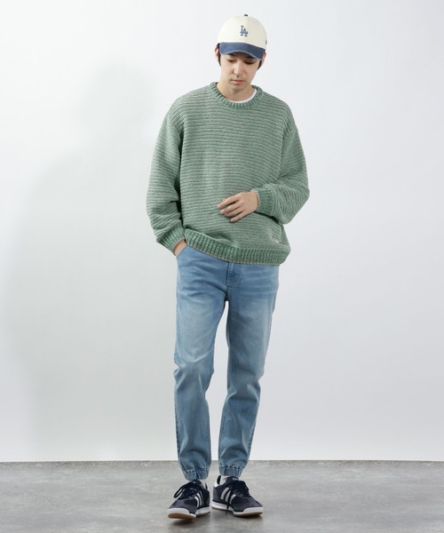 BAYFLOW（ベイフロー）の「BLOOM WAVEニットプルオーバー（ニット/セーター・メンズ・ブラック/グリーン/ベージュ・MEDIUM/LARGE）」の14枚目の写真