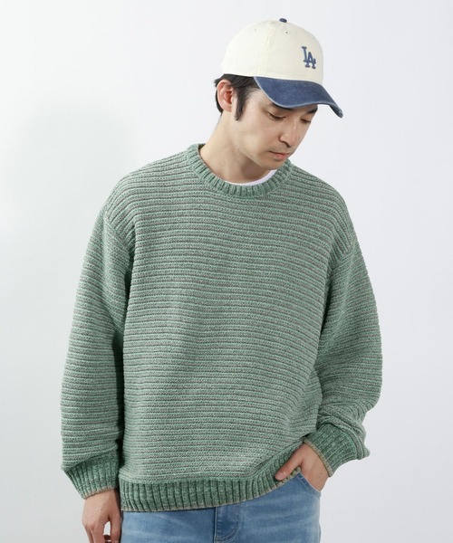 BAYFLOW（ベイフロー）の「BLOOM WAVEニットプルオーバー（ニット/セーター・メンズ・ブラック/グリーン/ベージュ・MEDIUM/LARGE）」の15枚目の写真