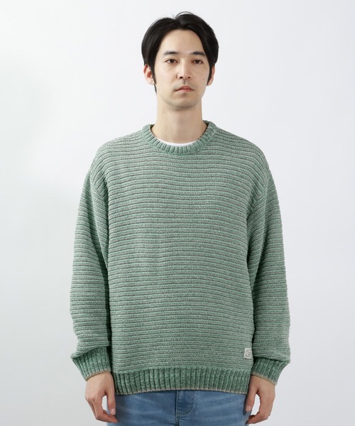 BAYFLOW（ベイフロー）の「BLOOM WAVEニットプルオーバー（ニット/セーター・メンズ・ブラック/グリーン/ベージュ・MEDIUM/LARGE）」の17枚目の写真