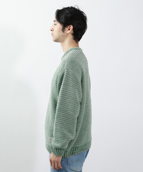 BAYFLOW（ベイフロー）の「BLOOM WAVEニットプルオーバー（ニット/セーター・メンズ・ブラック/グリーン/ベージュ・MEDIUM/LARGE）」の18枚目の写真