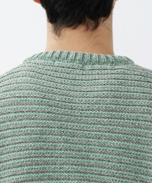 BAYFLOW（ベイフロー）の「BLOOM WAVEニットプルオーバー（ニット/セーター・メンズ・ブラック/グリーン/ベージュ・MEDIUM/LARGE）」の21枚目の写真