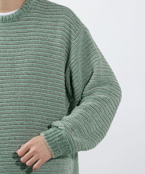 BAYFLOW（ベイフロー）の「BLOOM WAVEニットプルオーバー（ニット/セーター・メンズ・ブラック/グリーン/ベージュ・MEDIUM/LARGE）」の22枚目の写真