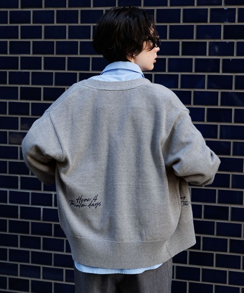 GEORGE'S(ジョージズ)の「ロゴシシュウカーディガン(カーディガン/ボレロ・レディース・グレー/オフホワイト/ネイビー・FREE)」の16枚目の写真