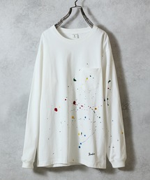 NUMBER (N)INE（ナンバーナイン）の「HAND PAINTED BASIC HEM PRINTED POCKET L/S T-SHIRT / ハンドペイント ベーシック ワンポイント ロゴプリント ポケット ロンT（Tシャツ/カットソー）」