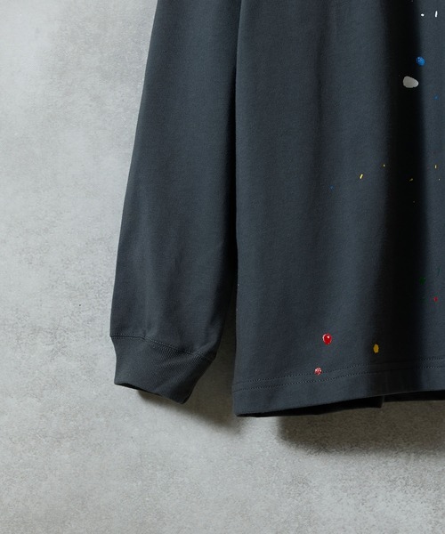 NUMBER (N)INE（ナンバーナイン）の「HAND PAINTED BASIC HEM PRINTED POCKET L/S T-SHIRT / ハンドペイント ベーシック ワンポイント ロゴプリント ポケット ロンT（Tシャツ/カットソー・メンズ・ブラック/ブラック系その他2/ホワイト系その他2/グレー/グレー系その他2/ホワイト・M/L/XL）」の22枚目の写真