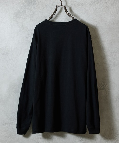 NUMBER (N)INE（ナンバーナイン）の「HAND PAINTED BASIC HEM PRINTED POCKET L/S T-SHIRT / ハンドペイント ベーシック ワンポイント ロゴプリント ポケット ロンT（Tシャツ/カットソー・メンズ・ブラック/ブラック系その他2/ホワイト系その他2/グレー/グレー系その他2/ホワイト・M/L/XL）」の18枚目の写真