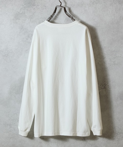 NUMBER (N)INE（ナンバーナイン）の「HAND PAINTED BASIC HEM PRINTED POCKET L/S T-SHIRT / ハンドペイント ベーシック ワンポイント ロゴプリント ポケット ロンT（Tシャツ/カットソー・メンズ・ブラック/ブラック系その他2/ホワイト系その他2/グレー/グレー系その他2/ホワイト・M/L/XL）」の12枚目の写真
