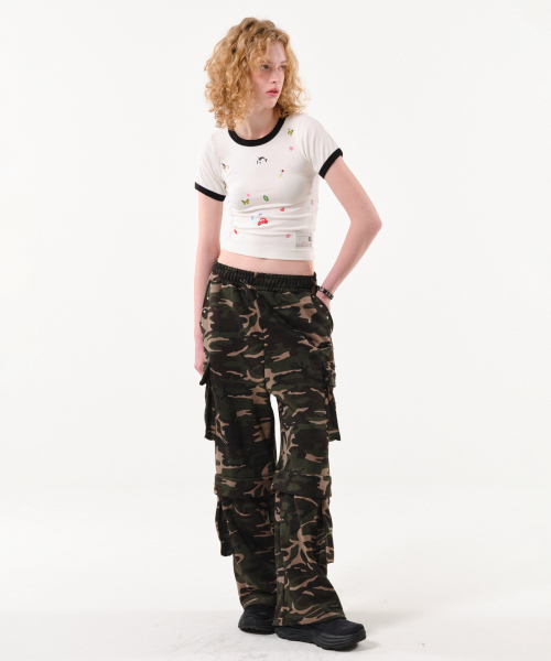 FOR THE WEATHER（フォーザウェザー）の「ステッカーリンガーTシャツ（アイボリー）（Tシャツ/カットソー・レディース・その他・SMALL/MEDIUM）」の5枚目の写真