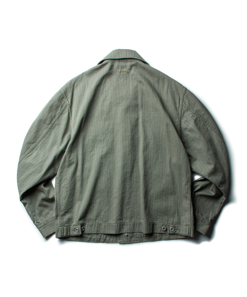 THE RESQ（ザーレスキュー）の「HBT M43 KILROY JACKET [VINTAGE OLIVE]（デニムジャケット・メンズ・その他・MEDIUM/LARGE/X-LARGE）」の2枚目の写真
