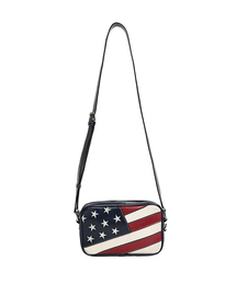 SCHISM INDUCING（スキズムインデューシング）の「US FLAG MINI BAG NAVY（ショルダーバッグ）」
