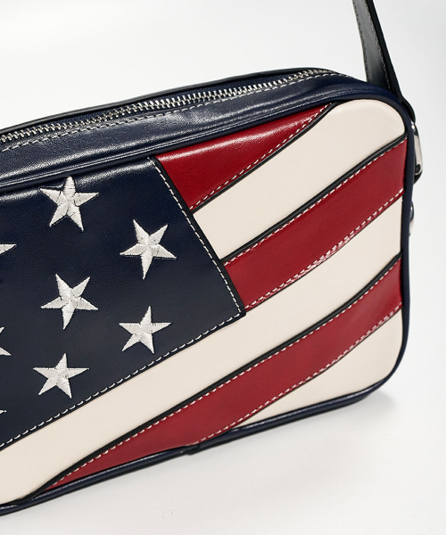 SCHISM INDUCING（スキズムインデューシング）の「US FLAG MINI BAG NAVY（ショルダーバッグ・レディース・その他・OS）」の4枚目の写真