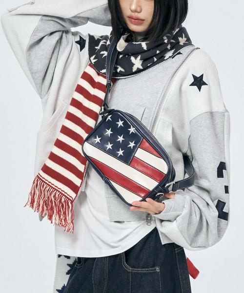 SCHISM INDUCING（スキズムインデューシング）の「US FLAG MINI BAG NAVY（ショルダーバッグ・レディース・その他・OS）」の9枚目の写真