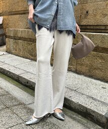 DouDou | ピグメント加工裏毛フレアパンツ(その他パンツ)